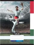 Nebulo Nebulo: Caiet A4 cu carouri, capsat, cu model fotbal HUN 87-32 (NR-XM-A4-12347841)