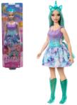 Mattel Barbie Dreamtopia: Păpușă unicorn în rochie albastru-violet - Mattel (HRR12/HRR15) Papusa Barbie