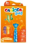 CARIOCA Carioca: Set de 12 markere colorate cu ursuleți pentru copii, lavabile (42816)