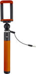 Caruba Selfie Stick Caruba Plug & Play 18.5-80cm pentru smartphone, portocaliu