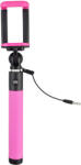 Caruba Selfie Stick Caruba Plug & Play 18.5-80cm pentru smartphone, roz