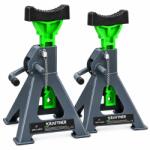 KRAFTNER Capra auto (suport ax) 3 tone, inaltime reglabila 30-42 cm, blocare cu clichet, KRAFTNER KF-2268 (KF-2268)