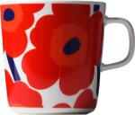 Marimekko Cană Unikko 400 ml, alb-roșu (067719-001)