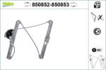 VALEO 850852 - Mecanism actionare geam - Regulator geam Fata stanga electric. fara motoras BMW 3 E46 12.97 - 07.05 - VALEO-850852 (VALEO850852)