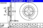 ATE Disc Frana 24.0110-0407.1 Mazda Mx-5 Iv/Mx-5 Rf (24.0110-0407.1)