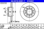 ATE Disc Frana 24.0310-0261.1 Audi 80 B4/A4 B6/A4 B7/Coupe B3 Seat Exeo (24.0310-0261.1)