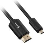 Sharkoon 1.5m, HDMI/Micro HDMI HDMI kábel 1, 5 M HDMI A-típus (Standard) HDMI D-típus (Micro) Fekete (4044951017973) - xupe
