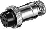 Goobay 11231 Mikrofon XLR anya csatlakozó 8Pin - Ezüst (11231)