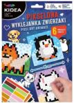 Derform Mozaik pixel DERFORM KIDEA Állatok, kreatív készlet 6 lap, többszínű, 14 cm, kód 768623 (PWYZKA)
