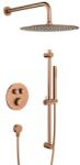 Armatura Moza Rose Gold set de duș ascuns cu termostat cu duș de ploaie cupru 5739-330-34 (573933034)