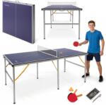 HyperMotion HYP32 összecsukható pingpongasztal, hordozható, beltéri, teljes szett hálóval, 2 ütővel és 3 labdával, 180×92×76 cm, 6+ (HYP32TENNISTABLE)