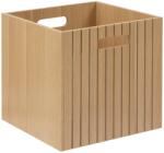 5five Simple Smart Tárolódoboz, 5five Simply Smart, Tasso modell, bézs, függőleges bordákkal és oldalsó fogantyúkkal, ideális dokumentumokhoz, textíliákhoz és játékokhoz, modern dizájn otthonra és irodába (41323)