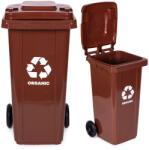 MULTISTORE Szemeteskuka, MULTISTORE, 120L, HDPE, barna, 47, 5x54x94cm (4788)
