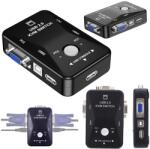 ARTHON KVM kapcsoló Arthon 2 portos USB 2.0, 2x USB, VGA, külső tápellátás nélkül, szett (2D4-03-235)