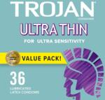 Trojan 36x Trojan Ultra Thin, Síkosítós Latex Óvszer, 56mm Átmérő (TRJN-ULTR-THN-CNDM-36b)