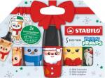 STABILO Textmarker Stabilo Boss mini Frosty Friends Christmas, 5 culori/blister SW07053210