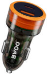 BWOO Incarcator Auto Bwoo GSM183279 | 38W, QC 18W, PD 20W, Transparent (GSM183279)