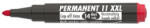 ICO Permanent 11 XXL alkoholos marker, 1-3 mm, kúpos, piros (TICP11XP)