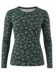 Smartwool Tricou pentru femei CLASSIC THERMAL MERINO BASE LAYER CREW dark teal/wild blossom - verde M