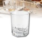 DELISOGA Set 6 pahare whisky din sticla 300 ml Delisoga, pahare tumbler transparente cu baza fatetata, pentru whisky, coniac, rom, cocktailuri, apa si suc, pahare joase pentru bar acasa, 6 bucati (Y5975-1) Pahar