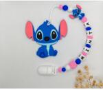 Nevora Névre szóló rágcsalánc - Stitch - rózsaszín