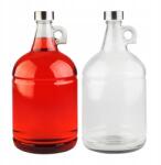 SuperButelki Üveg, 3 L, Magasság: 30 cm, Szélesség: 14, 5 cm, 30 cm x 14, 5 cm, Ideális borok, likőrök tárolására, ajándékoknak, Átlátszó (GALON_3000)