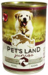 Pet's Land Pet's Land Dog Junior Konzerv Marhamáj-Bárányhús Almával 6x415g
