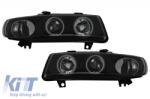 KITT Lightning Fényszórók SEAT Leon (1999-2004) / Seat Toledo (1999-2004) Angel Eyes Fekete CCFL (HLSTL1M1)
