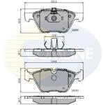 COMLINE set placute frana, frana disc COMLINE CBP01300 (CBP01300)