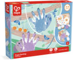 HAPE Kit pictura cu degetele pentru copii cu 4 culori acuarele Hape 16 piese (E2005A)