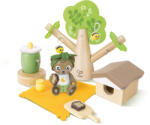 Hape Set de joaca din lemn - Picnic cu miere de albine 14 piese (E3415A) Figurina