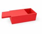 numioo piros tárolódoboz csúszó fedéllel, 15x10x5cm (MPzPPzPbDM1Cz)