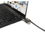 Dell laptop biztonsági rendszer, zárkábel, fekete