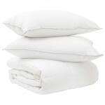 vidaXL Paplan és Ágypárna Szett 3 db 260 x 240 cm Téli 700 g/db Fehér 3432888 (3432772)