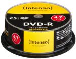 Intenso DVD-R 4, 7 Gb 16x, cutie tip „cake box, 25 buc. /rolă (etichetă cu numărul 25) (4101154)