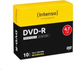 Intenso DVD-R 4, 7 Gb 16x imprimabile, carcasă subțire, 10 buc. /pachet (etichetă cu numărul 10) (4801652)