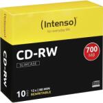 Intenso CD-RW 80 12x carcasă subțire, 10 buc. /pachet (etichetă cu numărul 10) (2801622)