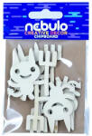 Nebulo Nebulo: Set de 6 decorațiuni din carton cu diavoli (KD-H2-6-8x12)