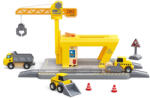 Hape Set de joaca constructie cai feroviare cu macara Hape 14 piese (E3878A)