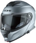 Yohe 937 Glossy Grey Cască Moto Flip-Up ECE 22.06 1600gr cu Sunvisor YO937GRG (YO937GRG)