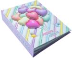 Daemi Album Foto 40 Poze 10x15 cm cu Toc de Protectie, Model Inimioare Pastel, Buzunare Slip-in (ROBB-39323)