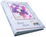 Daemi Album Foto Capacitate Mare 400 Poze Format 10x15 cm cu Toc de Protectie, Grafica Eleganta cu Flori si Detalii Metalizate, Dispunere Verticala (ROBB-39335)