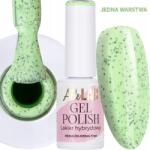 AlleLac Hibrid lakk Allelac 6g Led/uv Gel Polish Greens G1 Mint Dots (Lakier do paznokci zielony wiosenny kolor)