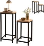 Scena Living Virágágyás Szett 2 Négyzet Fém Bronz 24X24X60 42, 5 CM Mdf (E40006N)