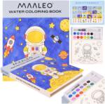 Maaleo Vízfestő Könyv Űrhajós, Varázslatos, Újrafelhasználható Ecset Akvarell (Kolorowanka wodna - Astronauta Maaelo)