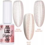 AlleLac Hibrid lakk Allelac 6g Led/uv Gel Polish Nude Glitter Bézs szemcsék (Lakier Brokatowy Na Karnawał Blask Drobinki)