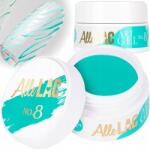 AlleLac Körömdíszítő paszta Allelac 5g Art Gel Rugalmas Türkiz Nr8 (Żel do zdobienia paznokci nailart artgel)