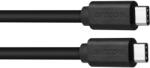 AVACOM Usb adat- és töltőkábel Type-c Usb Type-c, 40cm, fekete (DCUS-TPCC-P04K)