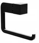 AMIG WC-papír tartó fekete csavarozható 133x95x30mm (25290)