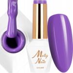 MOLLY Nails Hibrid lakk Mollynails 8g Power Flower Purple Lavender Lila Nr726 (Lakier do paznokci idealny kolor na jesień)